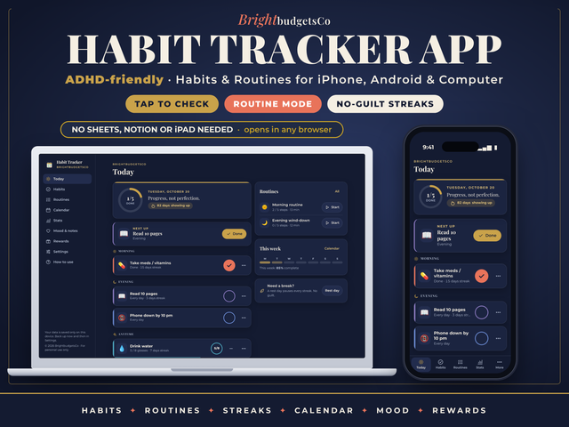Habit Tracker App for iPhone preview