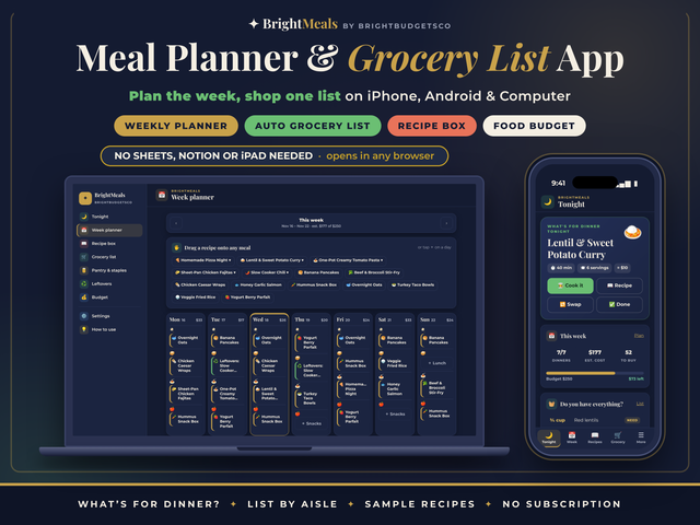 Meal Planner App for iPhone preview