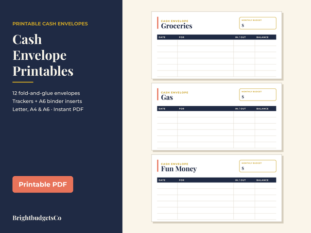 Cash Envelope Printable preview