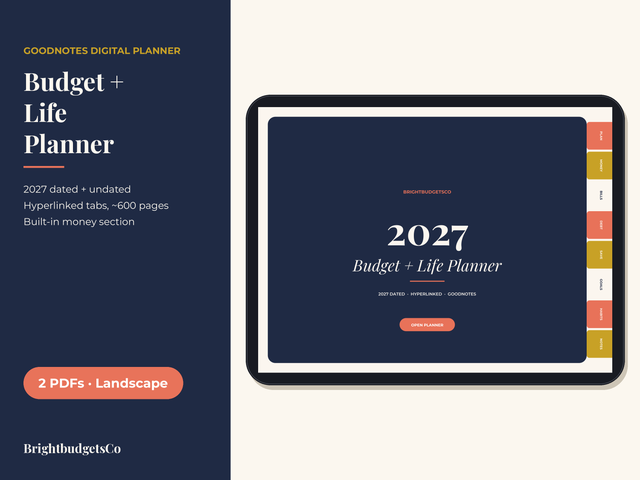 2027 Digital Planner for GoodNotes preview